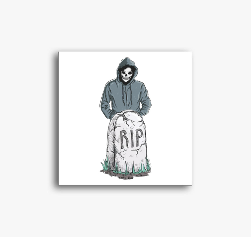 Gyászoló halál vászonkép