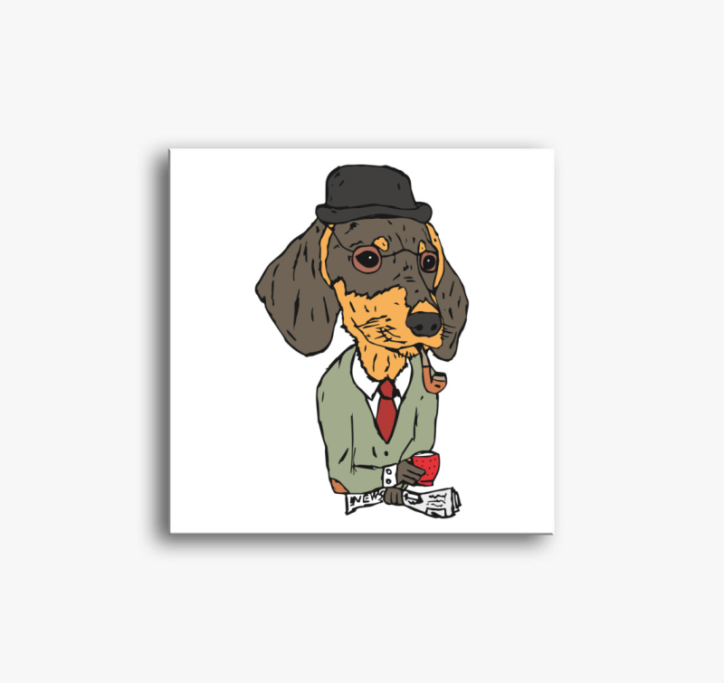 Tacskó úr vászonkép