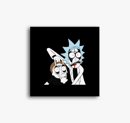 Black Metal Rick és Morty vász...