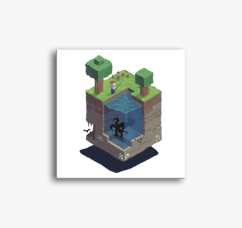 Minecraft Block vász