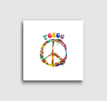 Peace jeles vászonkép