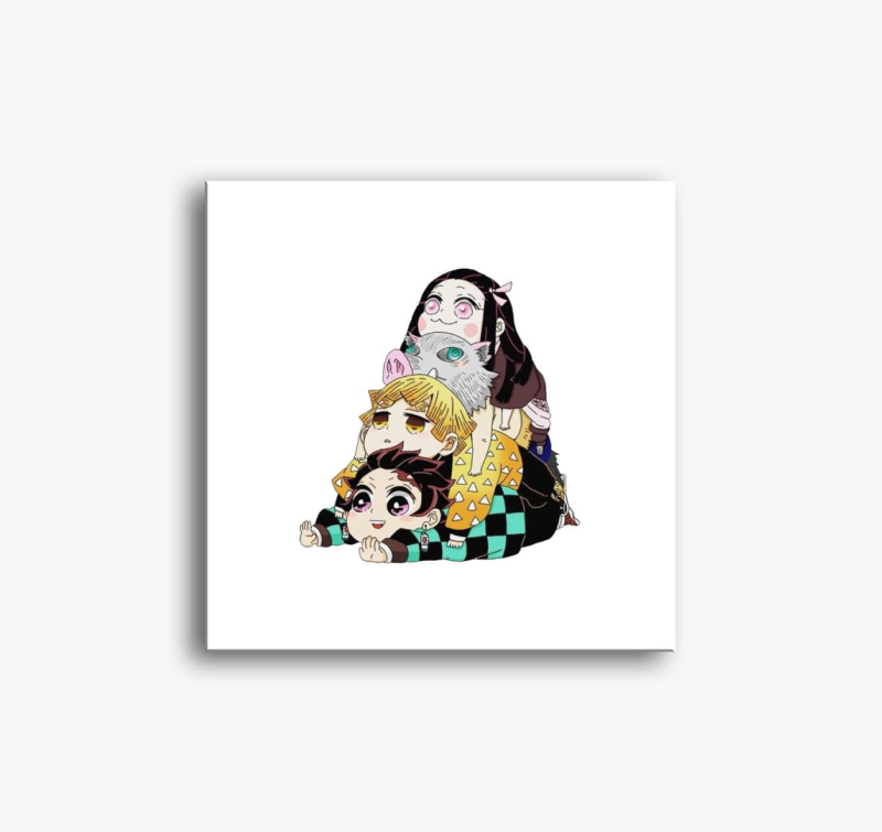 Demon Slayer Chibi színes vászonkép