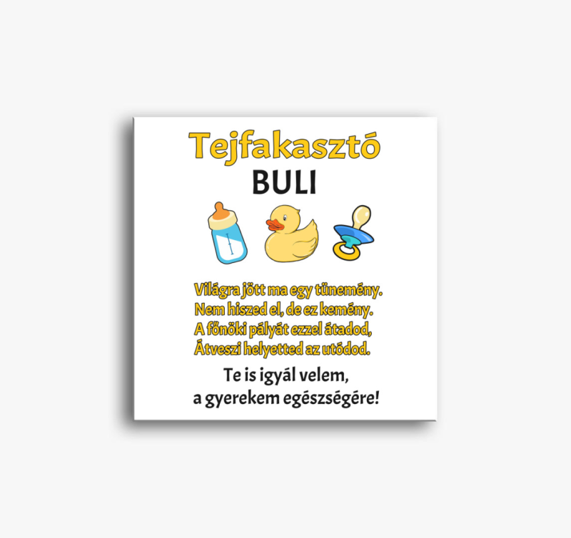 Tejfakasztóra vászonkép