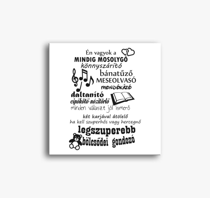 Legszuperebb bölcsődei gondozó vászonkép