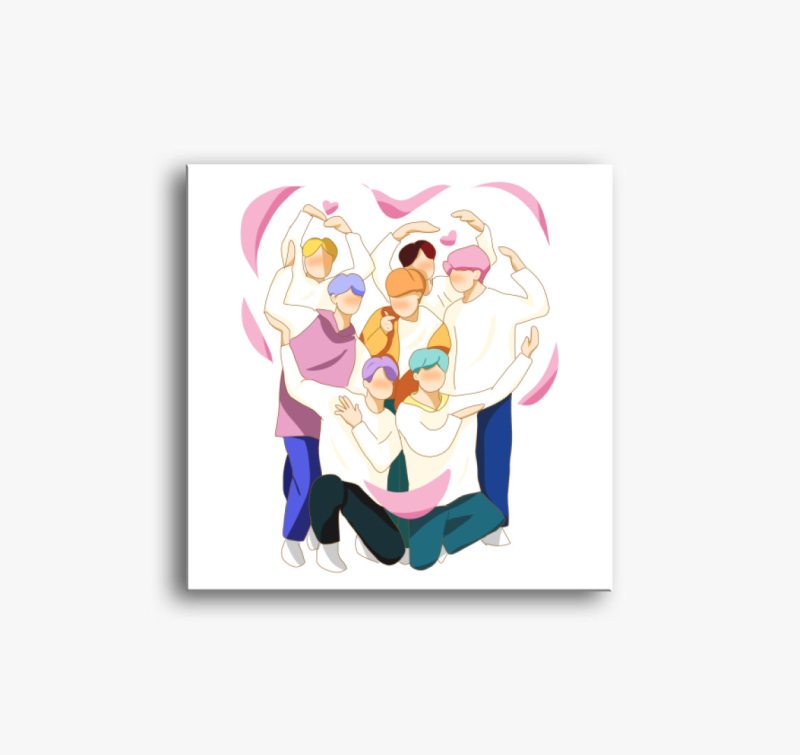 BTS szerelem vászonkép