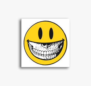 Koponyás smiley vász