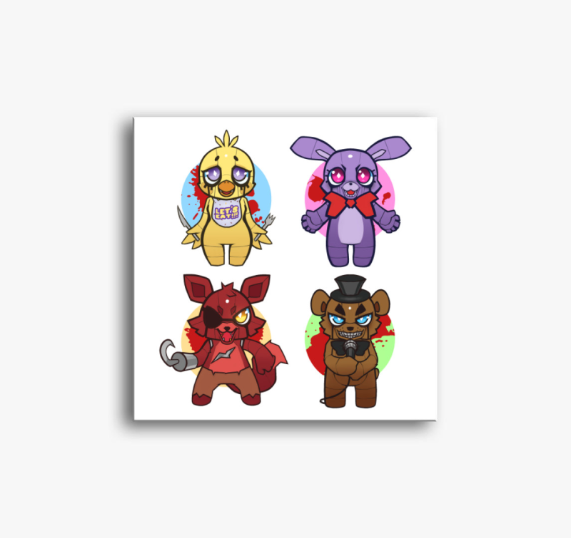 Five nights at freddy's karakterek vászonkép