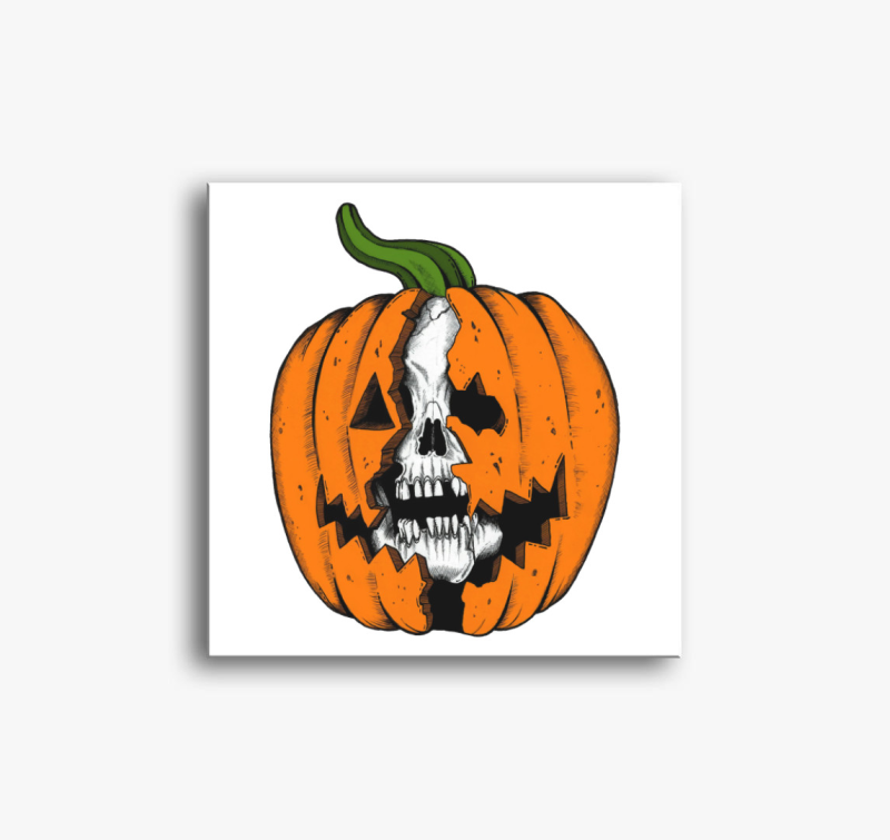 Koponya a tökben vászonkép