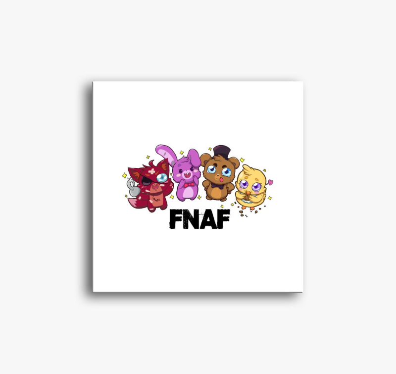 FNAF karakterek csibi art vászonkép