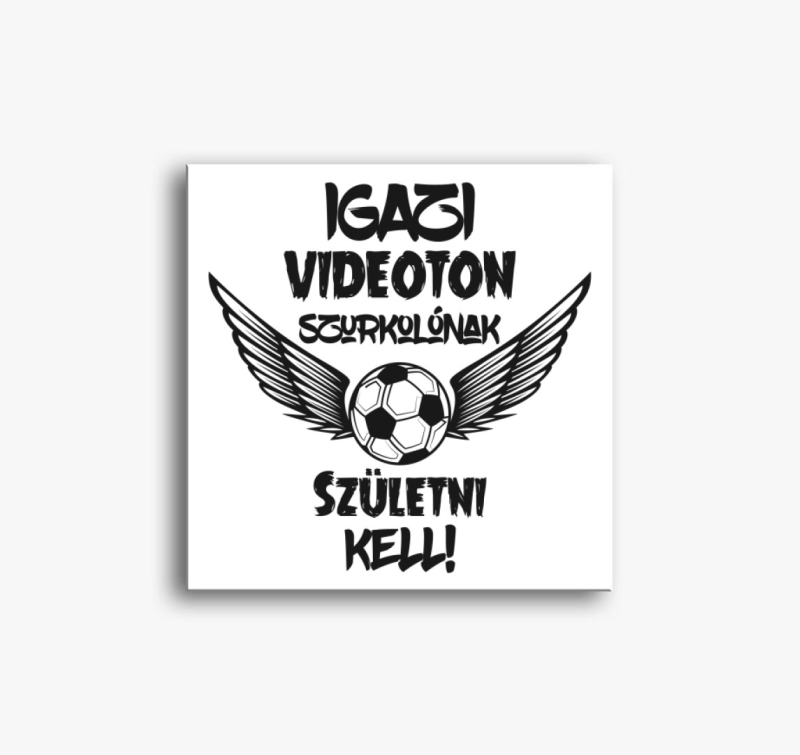 Videoton szurkoló vászonkép