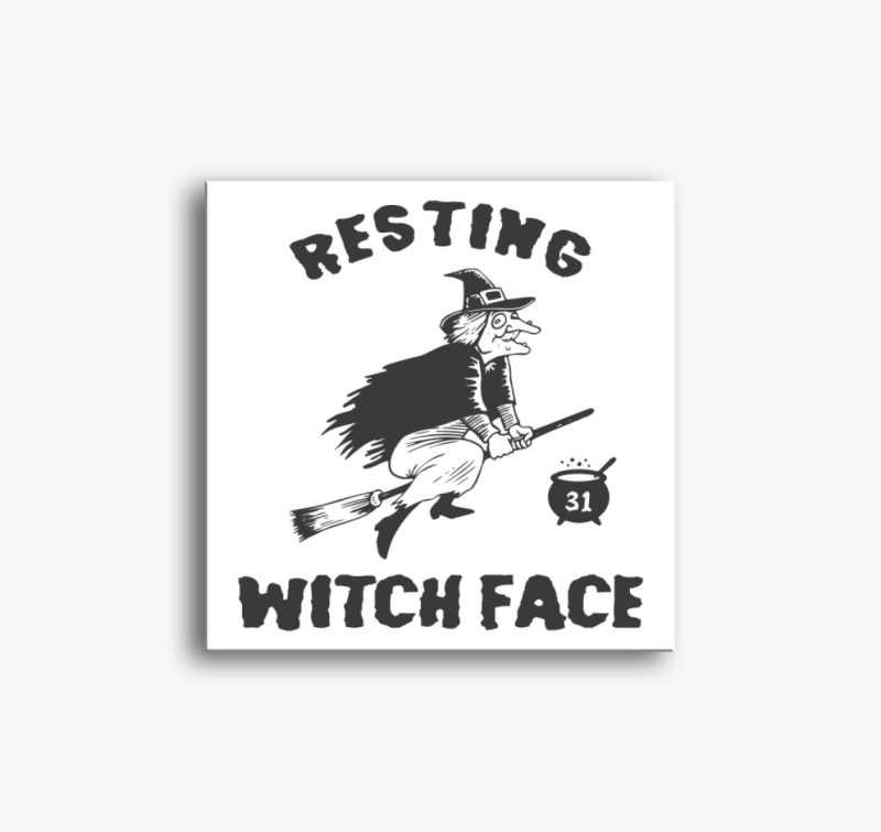 Resting Witch Face vászonkép