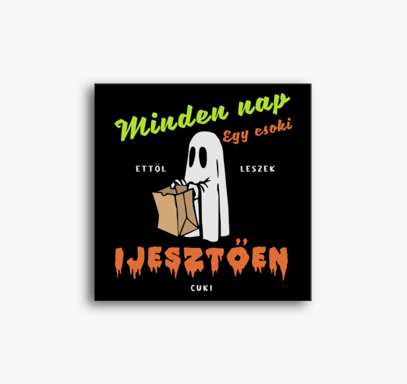 Cuki szellem halloweeni vászonkép