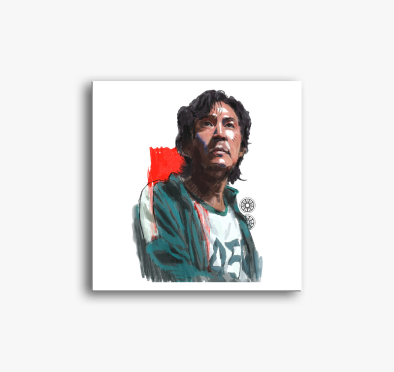 Squid Game - Seong Gi-hun art vászonkép