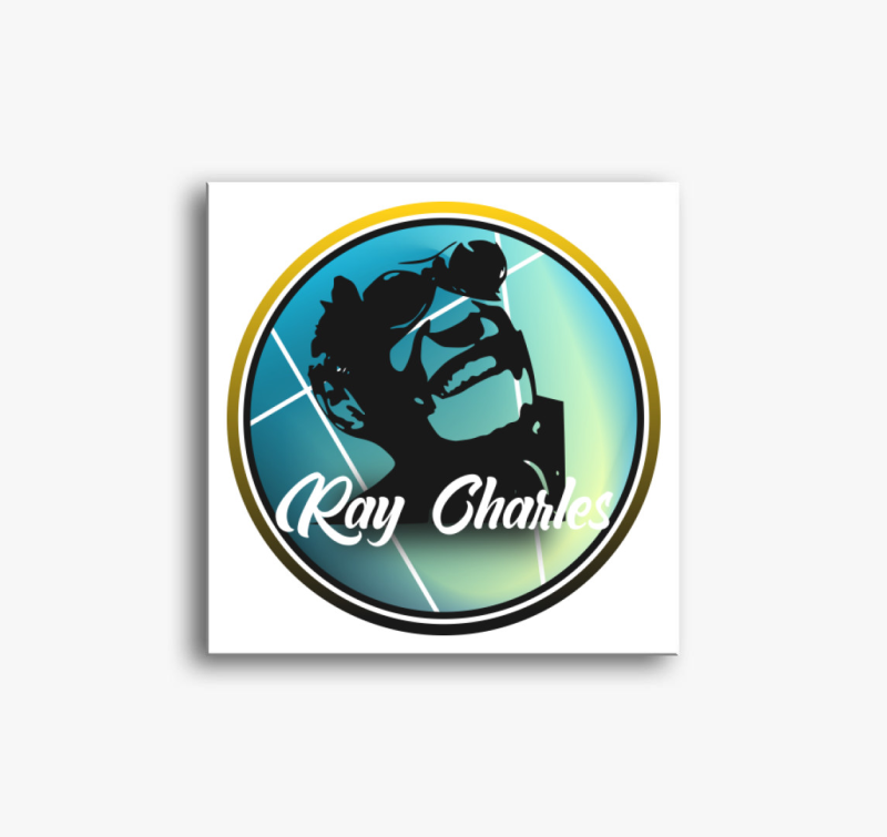 Ray Charles mintás vászonkép