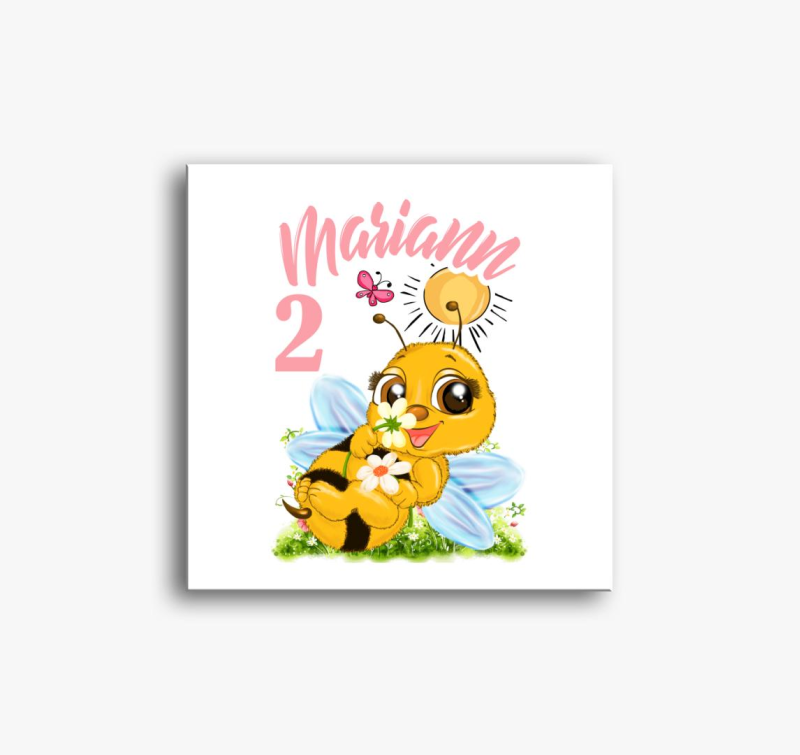 Méhecske háton szülinapi gyerek vászonkép
