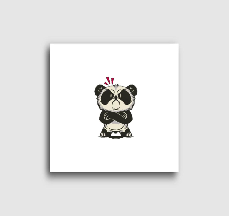 Morcos panda vászonkép