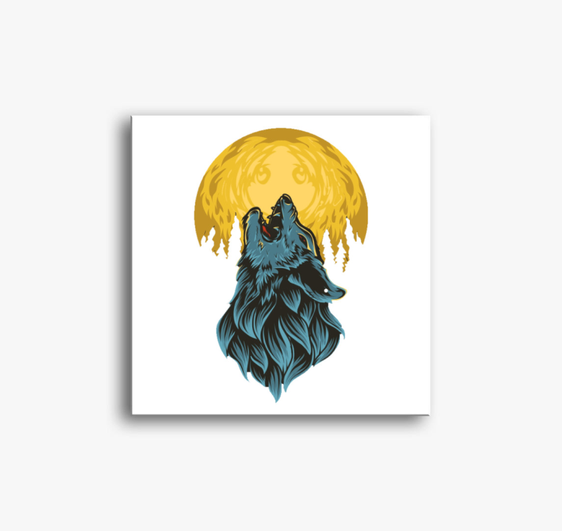 Farkas vonyítás vászonkép