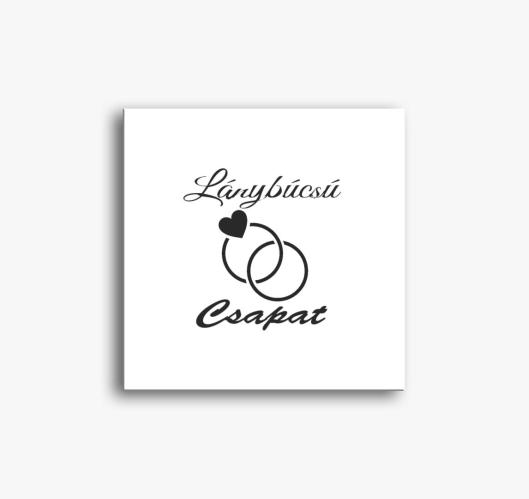 Lánybúcsú csapat vászonkép...