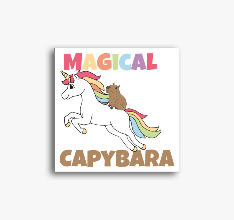 Mágikus kapibara vászonkép
