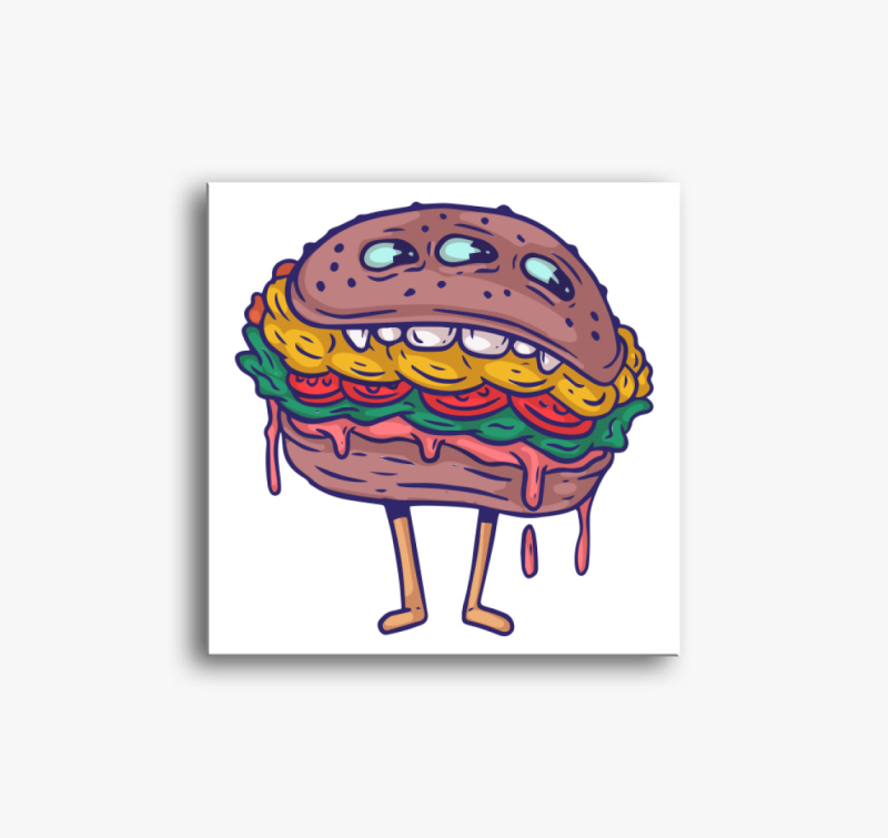 Hamburger szörny vászonkép