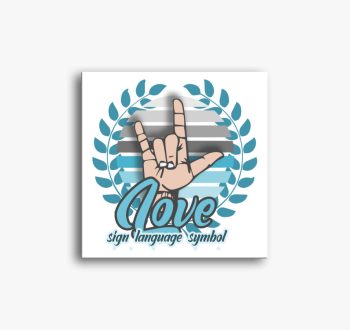 Jelbeszéd LOVE vászo