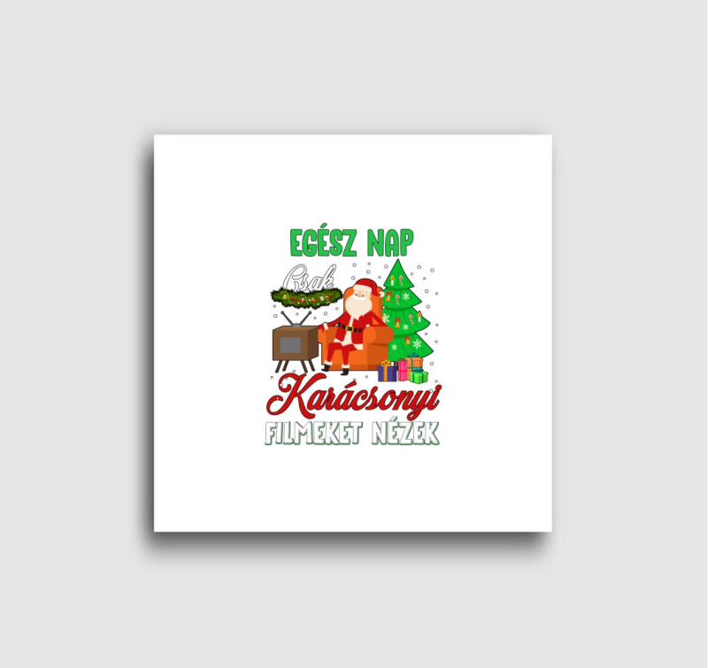 Karácsonyi filmeket nézek vászonkép