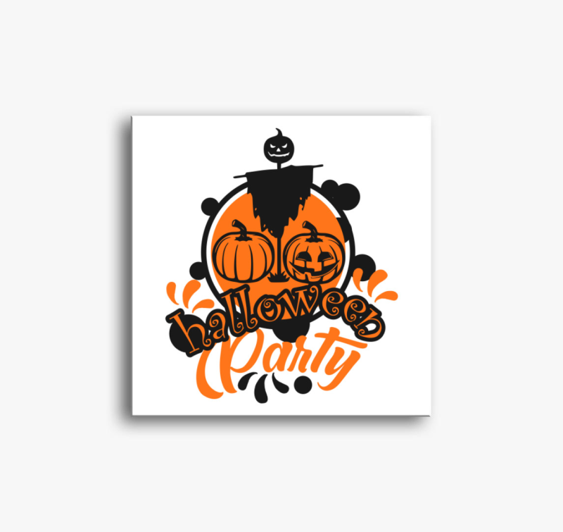 Halloween mintás vászonkép