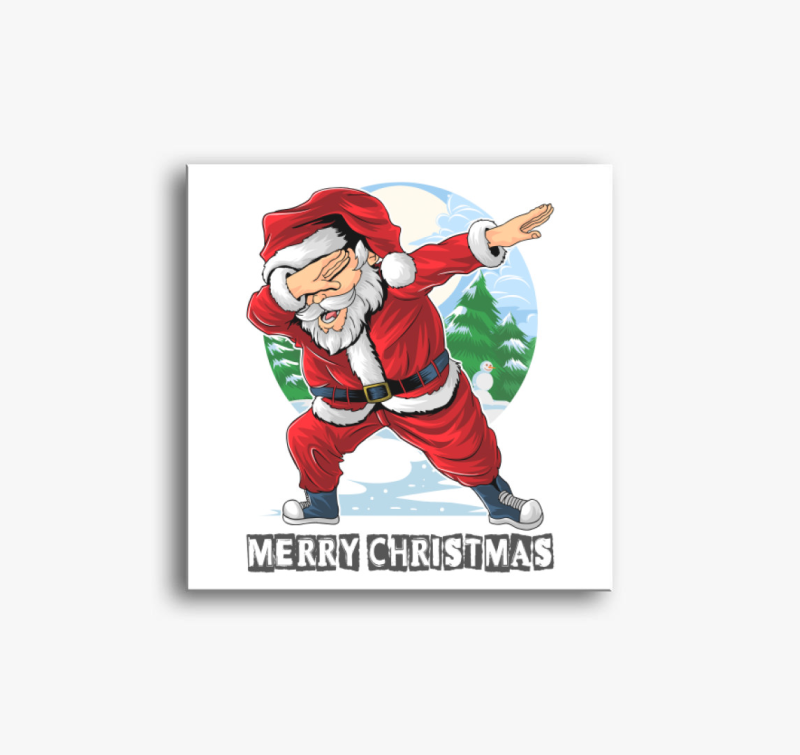 Dabelő mikulás vászonkép