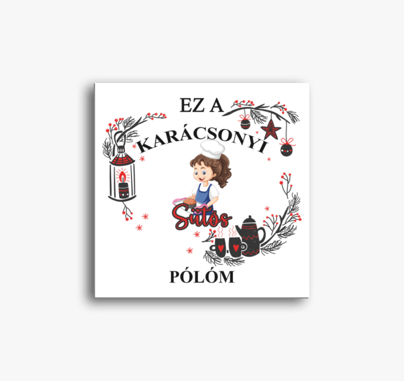 Ez a karácsonyi sütős vászonképm vászonkép