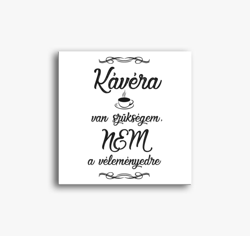 Kávé vászonkép - fekete