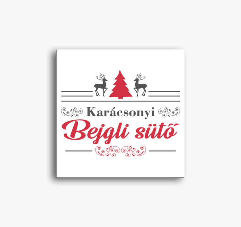 Karácsonyi bejgli sütő vászonkép