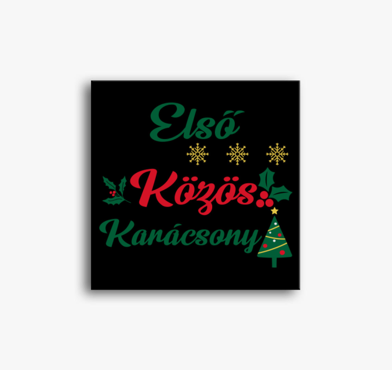 Első közös karácsony vászonkép