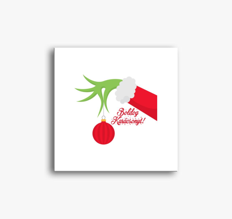 Boldog karácsonyt Grinch vászonkép