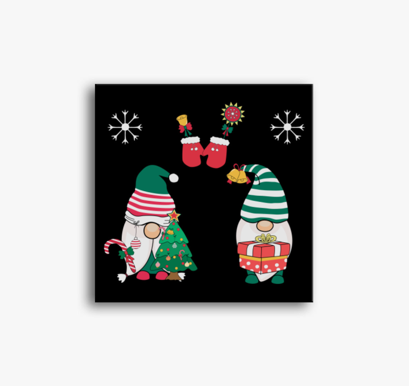 Karácsonyi gnómok vászonkép