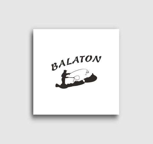 Balatoni horgász vászonkép