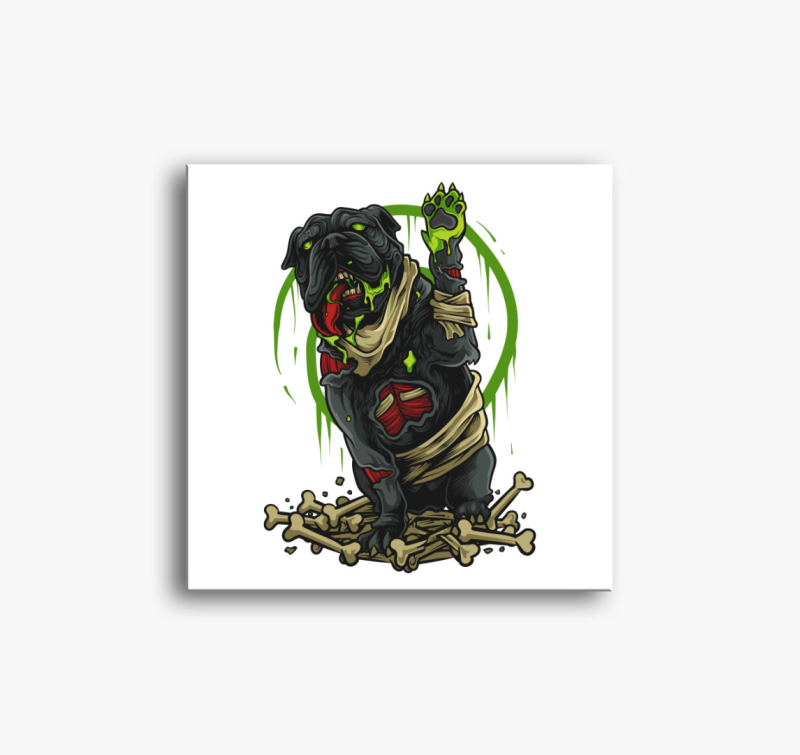 Zombi kutya vászonkép