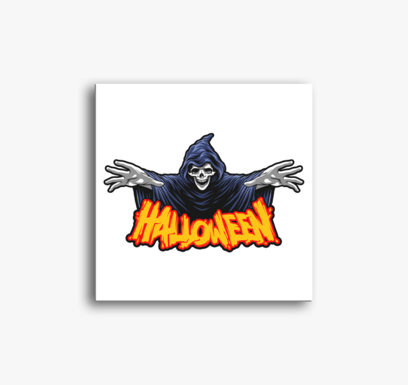 Halloween-i szellemes vászonkép
