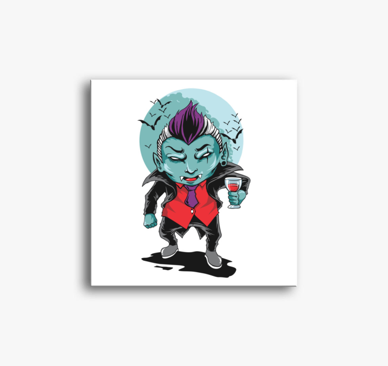 Borozó laza vámpír vászonkép