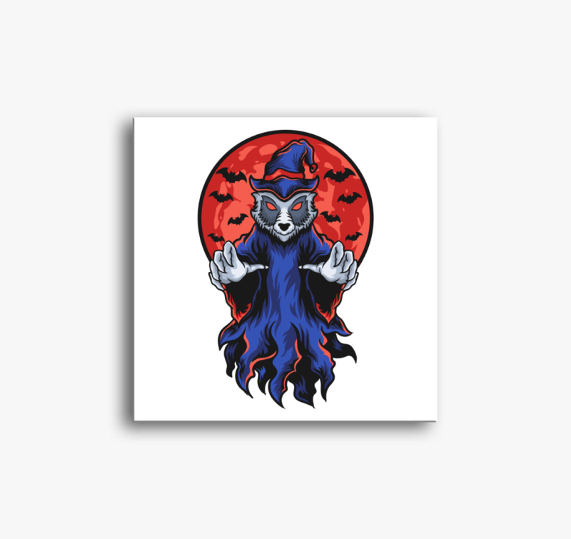 Mosómedve mágus vászonkép