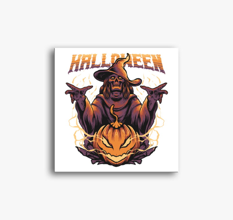 Boszonykány csontváz vászonkép