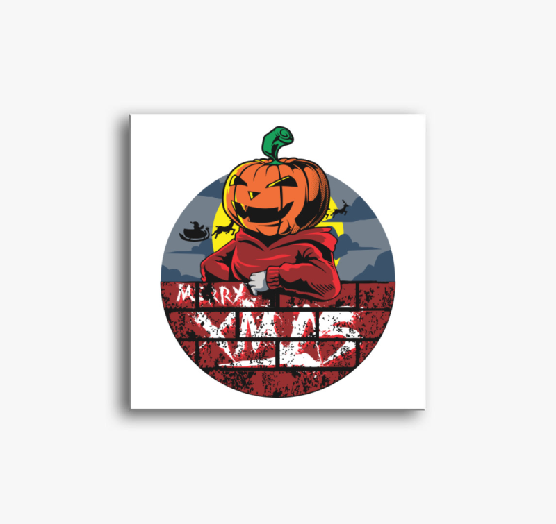 Halloween-i karácsony vászonkép