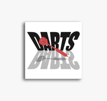 Darts feliratos vász