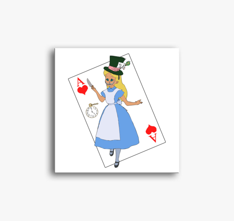 Alice Pókerországban vászonkép