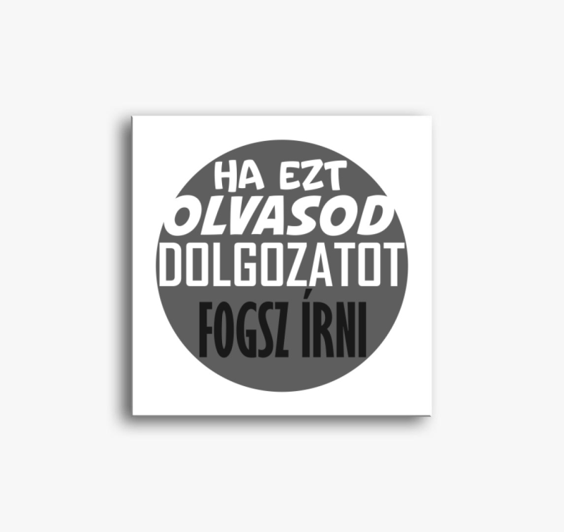 Dolgozat írós vászonkép