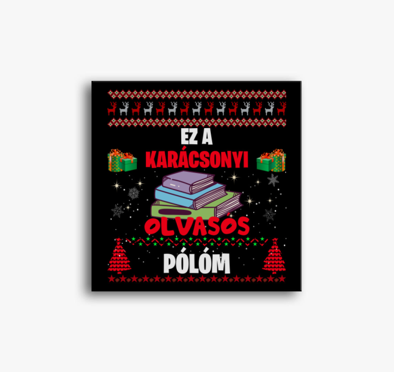 Ez a karácsonyi olvasós vászonképm vászonkép