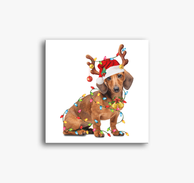 Tacskórácsony vászonkép