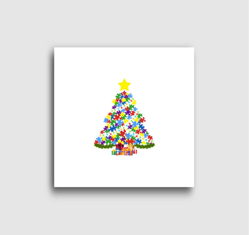 Klafa karácsonyi kirakós vászonkép