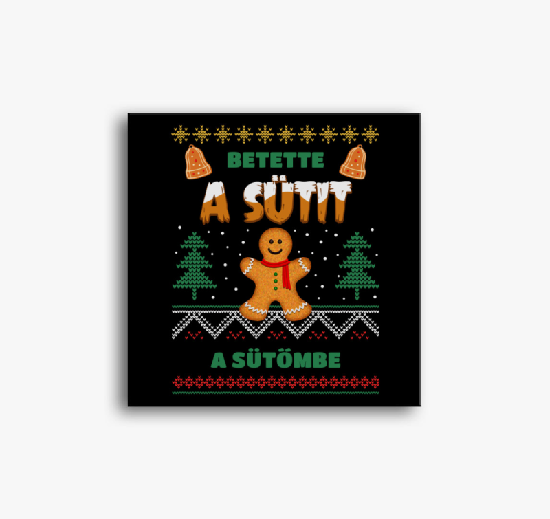 Várandós mézeskalács karácsonyi vászonkép
