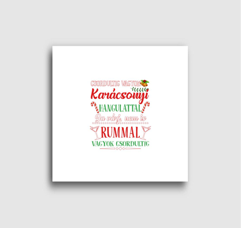 Csordultig vagyok karácsonyi vászonkép