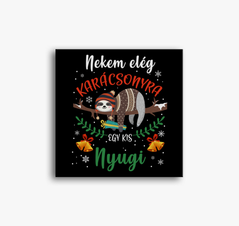 Karácsonyi nyugi vászonkép